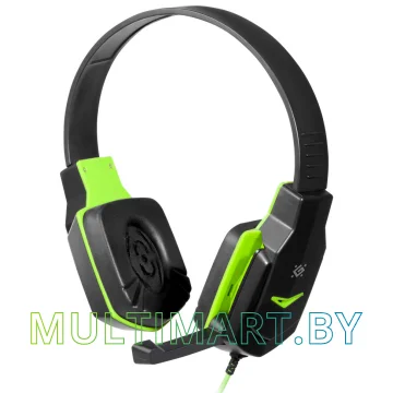 Наушники Defender Warhead G-320 (черный/зеленый)